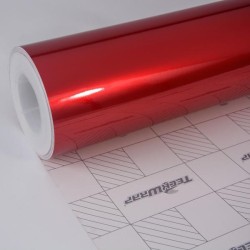 Červená lesklá Aluminium metalická  fólia - R-HD Červená lesklá Aluminium metalická  fólia - R-HD