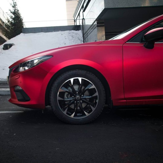 Červená saténová chrómová fólia - S Červená saténová chrómová fólia - S