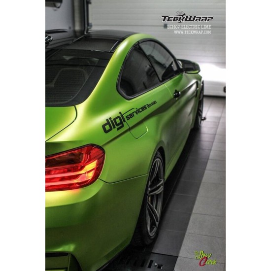 Electric lime matná metalická fólia 