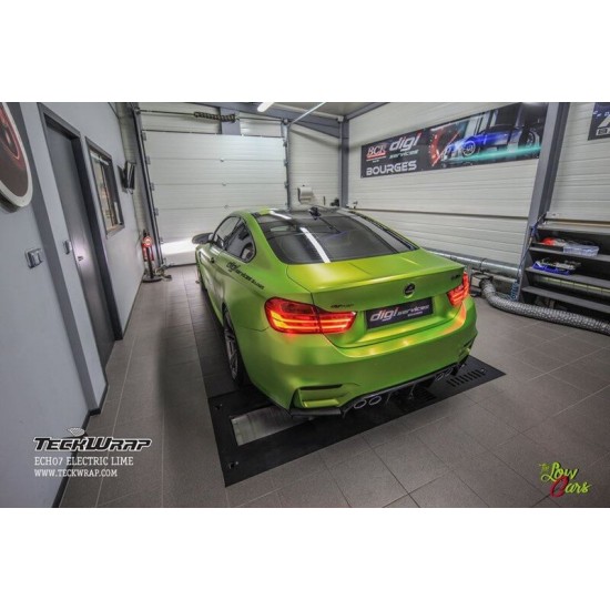 Electric lime matná metalická fólia 