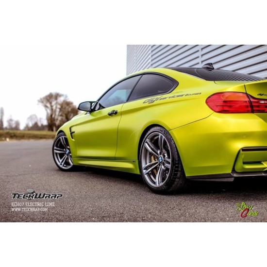 Electric lime matná metalická fólia 