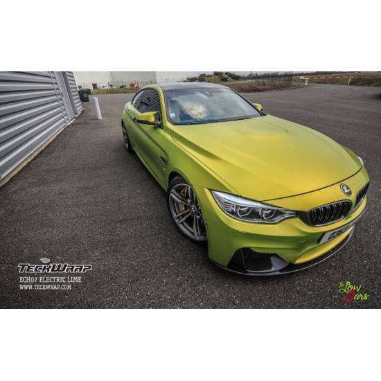 Electric lime matná metalická fólia 