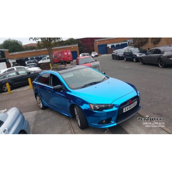 Modrá chrómová fólia Modrá chrómová fólia