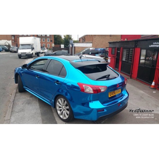 Modrá chrómová fólia Modrá chrómová fólia