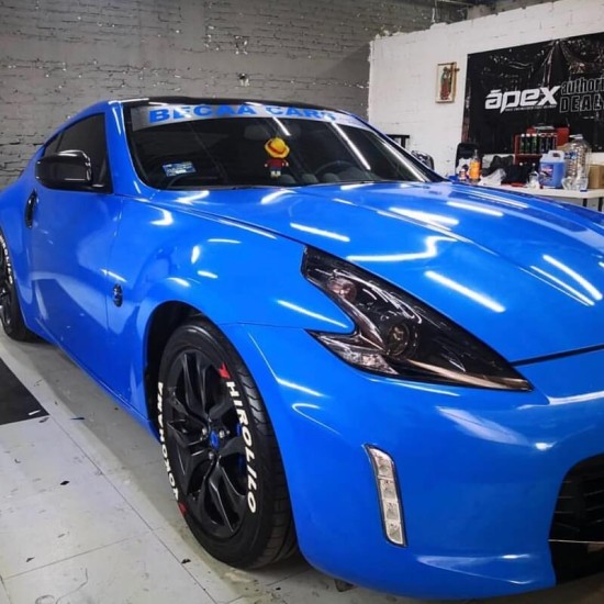 Modrá lesklá fólia - TeckWrap