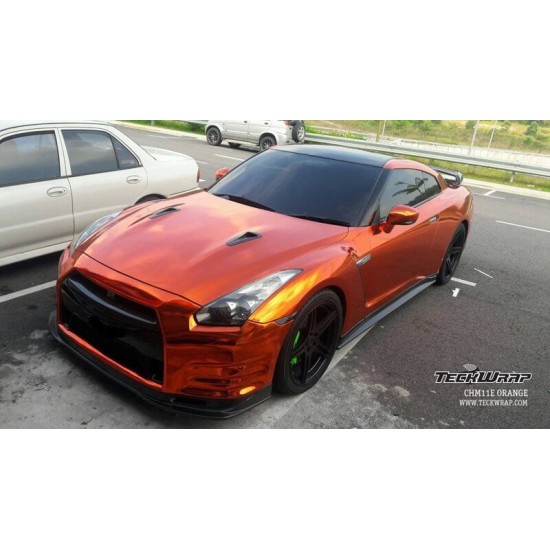 Oranžová chrómová fólia