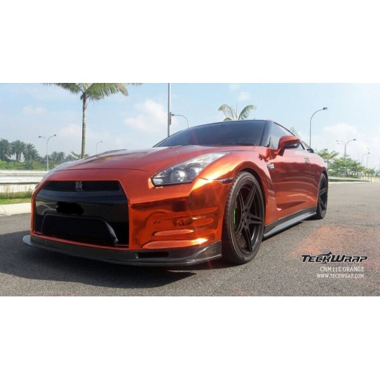 Oranžová chrómová fólia