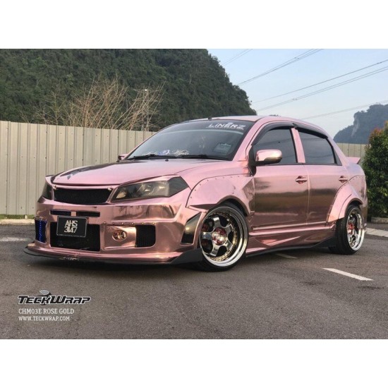 Ružová chrómová fólia