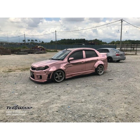 Ružová chrómová fólia