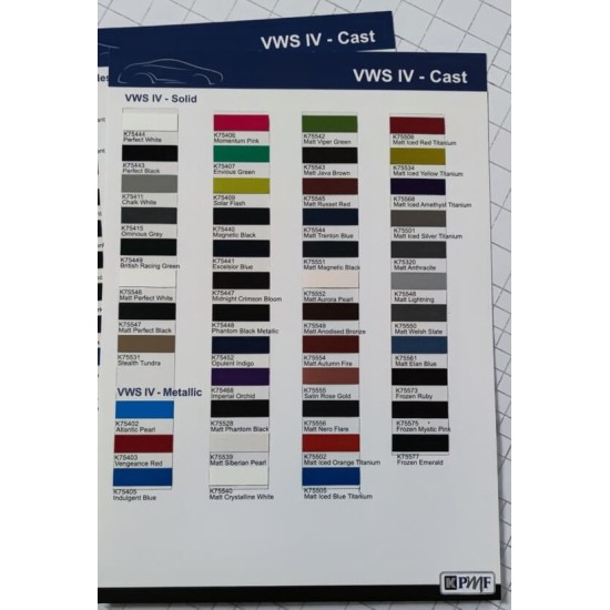 Vzorkovník KPMF - booklet